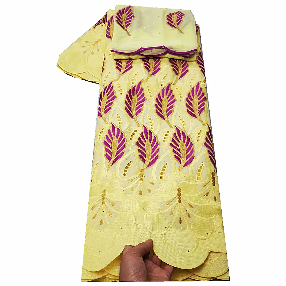 2021 New Arrival African High Quality 5yards Swiss Cotton Voile Lace Fabric Embroidered with 2yards Scarf Voile Materia CY1927-1
2021 New Arrival African High Quality 5yards Swiss Cotton Voile Lace Fabric Embroidered with 2yards Scarf Voile Materia CY1927-1