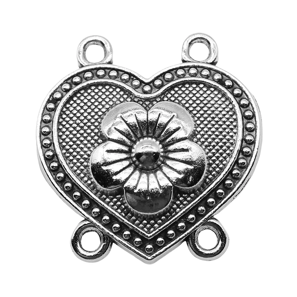 4pcs Flower Porous Connectors Charms Antique Silver Color 31x32mm DIY Body Chain Making Accessoreis 
4pcs Flower Porous Connectors Charms Antique Silver Color 31x32mm DIY Body Chain Making Accessoreis