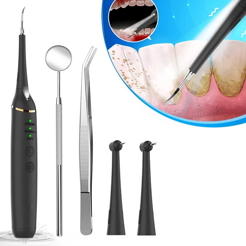 Electric Sonic Dental Calculus Scaler Teeth Whitening Kit Portable with LED Oral Care Teeth Tartar Remover Plaque Stains Cleaner
Electric Sonic Dental Calculus Scaler Teeth Whitening Kit Portable with LED Oral Care Teeth Tartar Remover Plaque Stains Cleaner