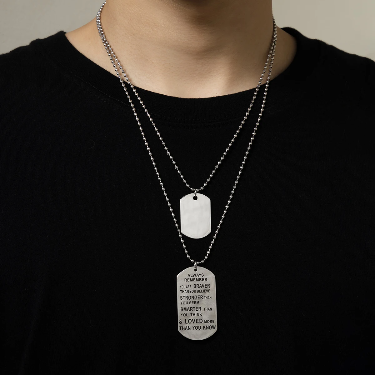 Lacteo Vintage Thanksgiving Day Stainless Steel Pendant Necklace ALWAYS REMEMBER YOU ARE BRAVER Collar Necklace For Men Jewelry
Lacteo Vintage Thanksgiving Day Stainless Steel Pendant Necklace ALWAYS REMEMBER YOU ARE BRAVER Collar Necklace For Men Jewelry