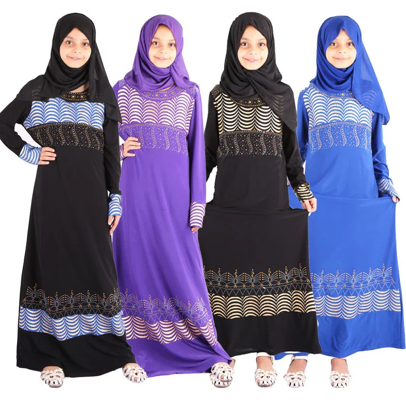 

Платье для мусульманских девушек длинное хиджаб Абая Паранджа химар цзилбаб исламский кафтан одежда Арабская молитва Макси платье