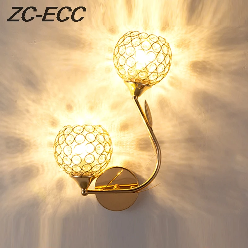 ZC-ECC современная настенная лампа с двойными кристаллами, Золотая прикроватная лампа для гостиной, настенные бра для лестницы, коридора, внут...
ZC-ECC современная настенная лампа с двойными кристаллами, Золотая прикроватная лампа для гостиной, настенные бра для лестницы, коридора, внут...