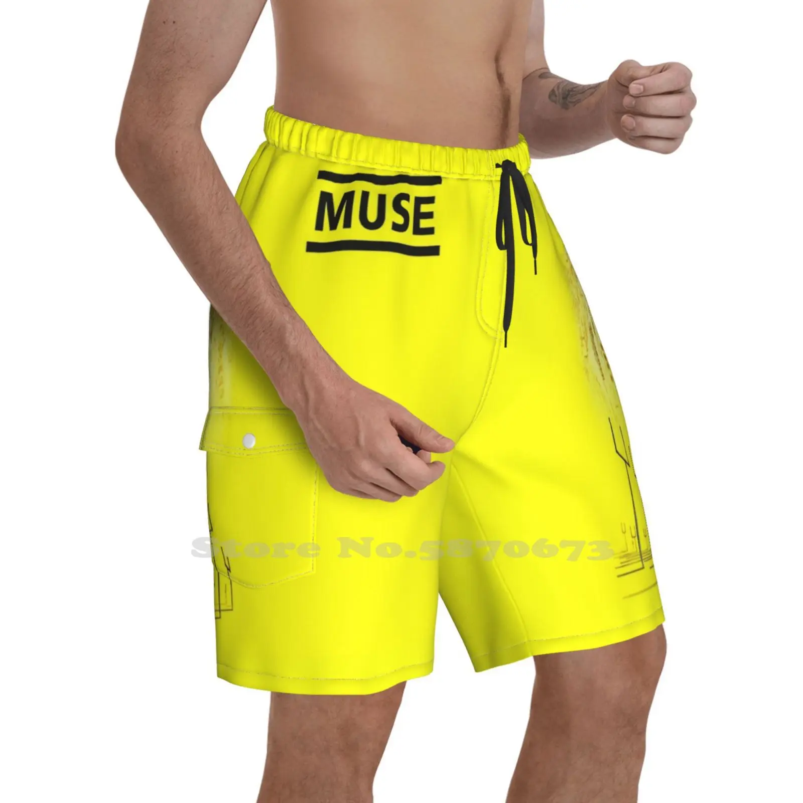 Лидер продаж, дизайнерские модные новые мужские пляжные шорты Muse Band Muse, одежда Muse для дома и
Лидер продаж, дизайнерские модные новые мужские пляжные шорты Muse Band Muse, одежда Muse для дома и