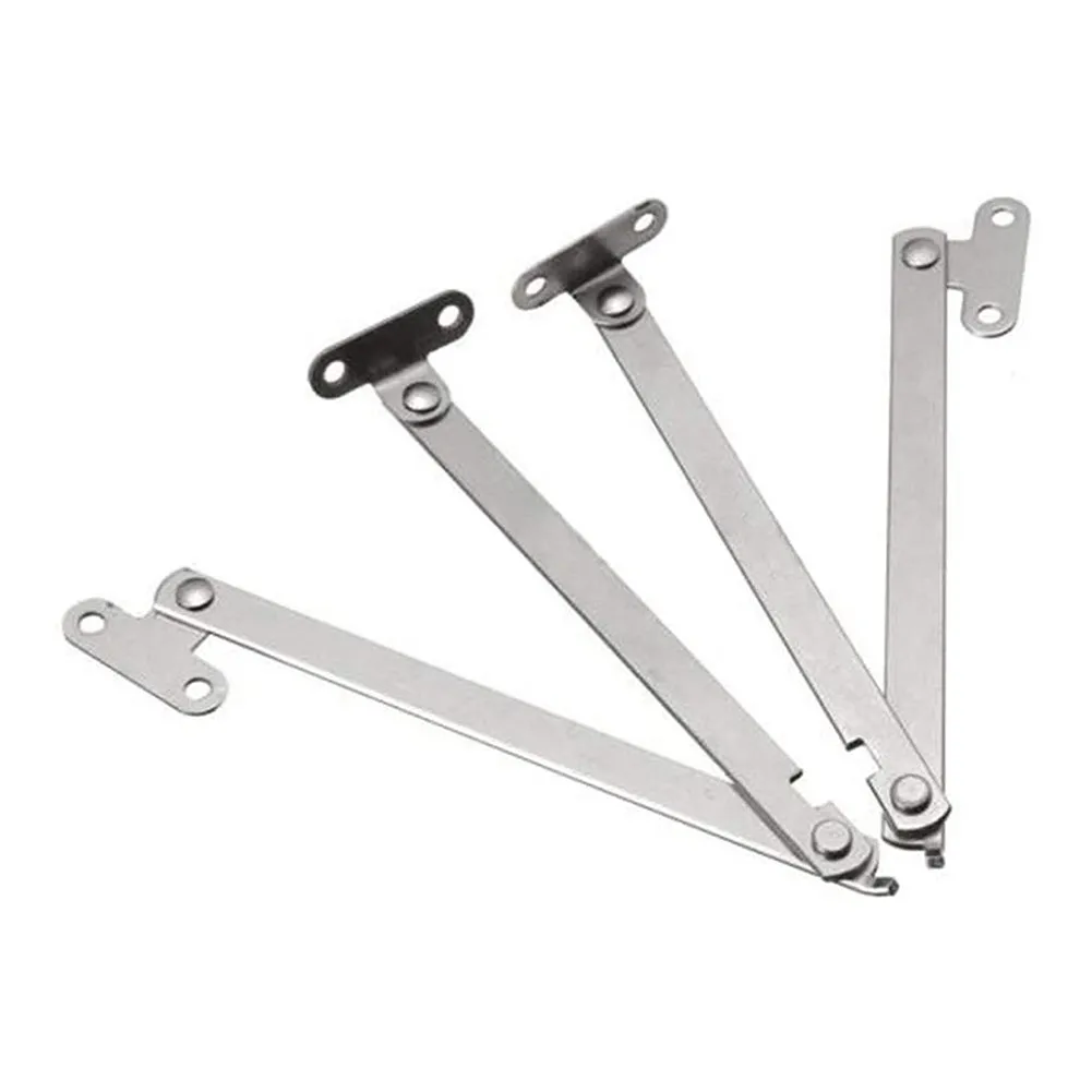 2 Pcs Lid Support Hinges Stainless Steel Double Folding Brace Cabinet Door Supporting Furniture Pull Rod Folding Pull Rod
2 Pcs Lid Support Hinges Stainless Steel Double Folding Brace Cabinet Door Supporting Furniture Pull Rod Folding Pull Rod