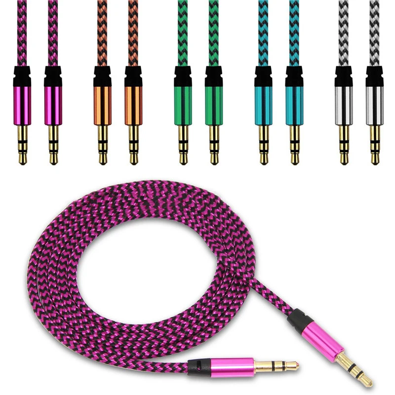 3.5mm to 3.5mm Jack Aux Audio Cable Male to Male Stereo Cord Audio Adapter For Car/MP3/Media Players/Mobile Phone 1M Braided
3.5mm to 3.5mm Jack Aux Audio Cable Male to Male Stereo Cord Audio Adapter For Car/MP3/Media Players/Mobile Phone 1M Braided