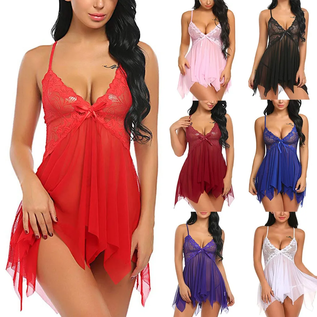 MIARHB women sexy lingerie nightgown set porno lace nightdress sexy underwear erotic babydoll Backless blue red Pajamas set
MIARHB women sexy lingerie nightgown set porno lace nightdress sexy underwear erotic babydoll Backless blue red Pajamas set