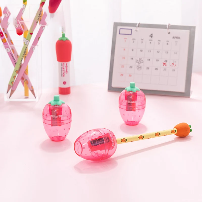 1Pc Pink Pencil Sharpener Lovely Strawberry Pencil Sharpener Portable Creative Stationary School Supplies
1Pc Pink Pencil Sharpener Lovely Strawberry Pencil Sharpener Portable Creative Stationary School Supplies