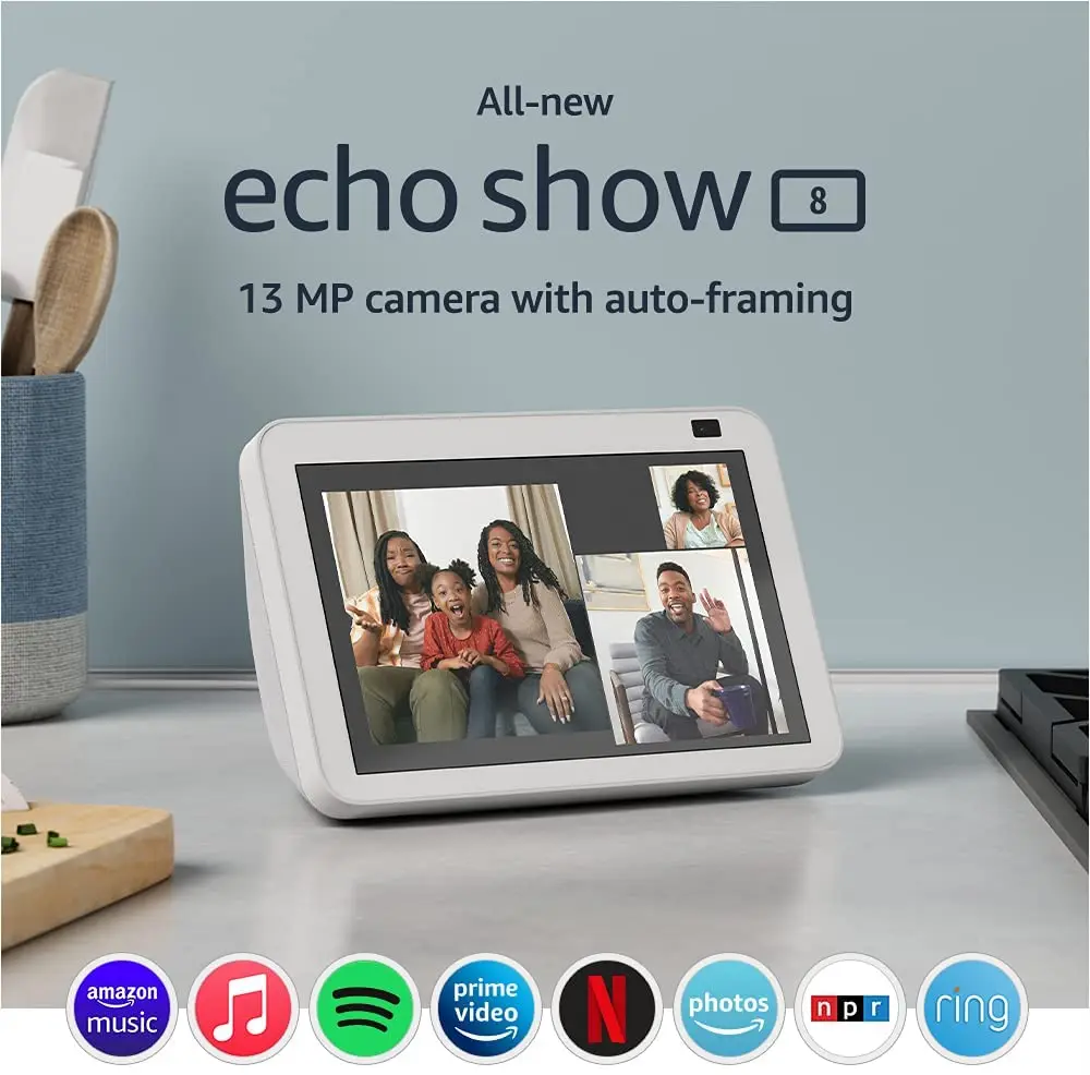 Amazon Show 8 2nd Generation Smart Bluetooth Speaker Voice Assistant Visual interactive Video Intelligent home control Speaker
Amazon Show 8 2nd Generation Smart Bluetooth Speaker Voice Assistant Visual interactive Video Intelligent home control Speaker