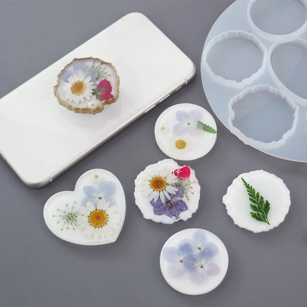 Mobile Phone Bracket Mold Silicone Irregular Round Mount Holder Stand Molds For DIY Crystal Epoxy Resin Mold
Mobile Phone Bracket Mold Silicone Irregular Round Mount Holder Stand Molds For DIY Crystal Epoxy Resin Mold