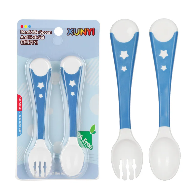 2020 New 2Pcs Baby Toddler Soft Bendable Spoon Fork SetSafr Silicone Learning Tableware ClassicSpoon + Fork Feeding Tools
2020 New 2Pcs Baby Toddler Soft Bendable Spoon Fork SetSafr Silicone Learning Tableware ClassicSpoon + Fork Feeding Tools