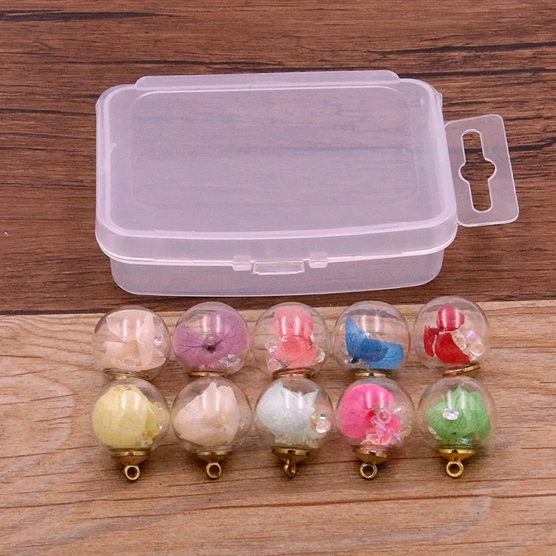10Pcs 9Color 16mm Glass Bottles With Beads Flowers Box Pendant Ornaments For Jewelry Necklace Earring Making DIY Charms Pendants
10Pcs 9Color 16mm Glass Bottles With Beads Flowers Box Pendant Ornaments For Jewelry Necklace Earring Making DIY Charms Pendants