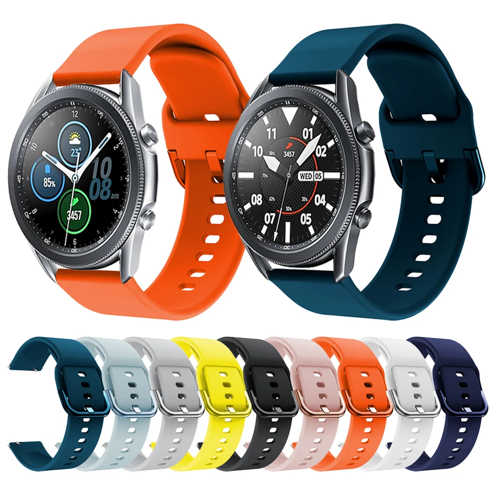 Replaceable watch strap for Samsung Galaxy Watch 3 45mm 41mm Sport Silicone band for Galaxy watch3 Active 2 Bracelet Watchband
Replaceable watch strap for Samsung Galaxy Watch 3 45mm 41mm Sport Silicone band for Galaxy watch3 Active 2 Bracelet Watchband