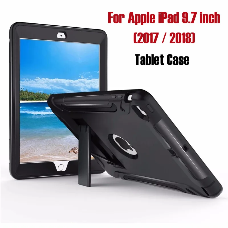 KQJYS Heavy Duty PC + Silicone Full Tablet Case for Apple iPad 9.7 inch 2017 2018 Tablet Anti-shock Cover
KQJYS Heavy Duty PC + Silicone Full Tablet Case for Apple iPad 9.7 inch 2017 2018 Tablet Anti-shock Cover