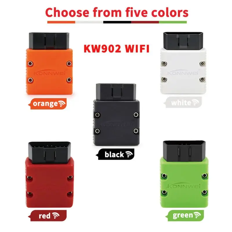 KW902 Wifi V1.5 V2.1 PIC18F25K80 OBDII Diagnostic Tools ELM 327 OBD2 Code Reader Support J1805 Protocol
KW902 Wifi V1.5 V2.1 PIC18F25K80 OBDII Diagnostic Tools ELM 327 OBD2 Code Reader Support J1805 Protocol