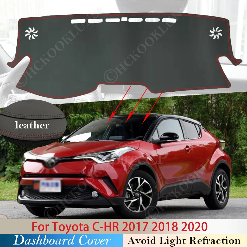 Из искусственной кожи для Toyota C-HR 2017 ~ 2020 CHR C HR Противоскользящий коврик для приборной панели, накладка, Солнцезащитный коврик для приборной панели, защитные аксессуары для ковров
Из искусственной кожи для Toyota C-HR 2017 ~ 2020 CHR C HR Противоскользящий коврик для приборной панели, накладка, Солнцезащитный коврик для приборной панели, защитные аксессуары для ковров
