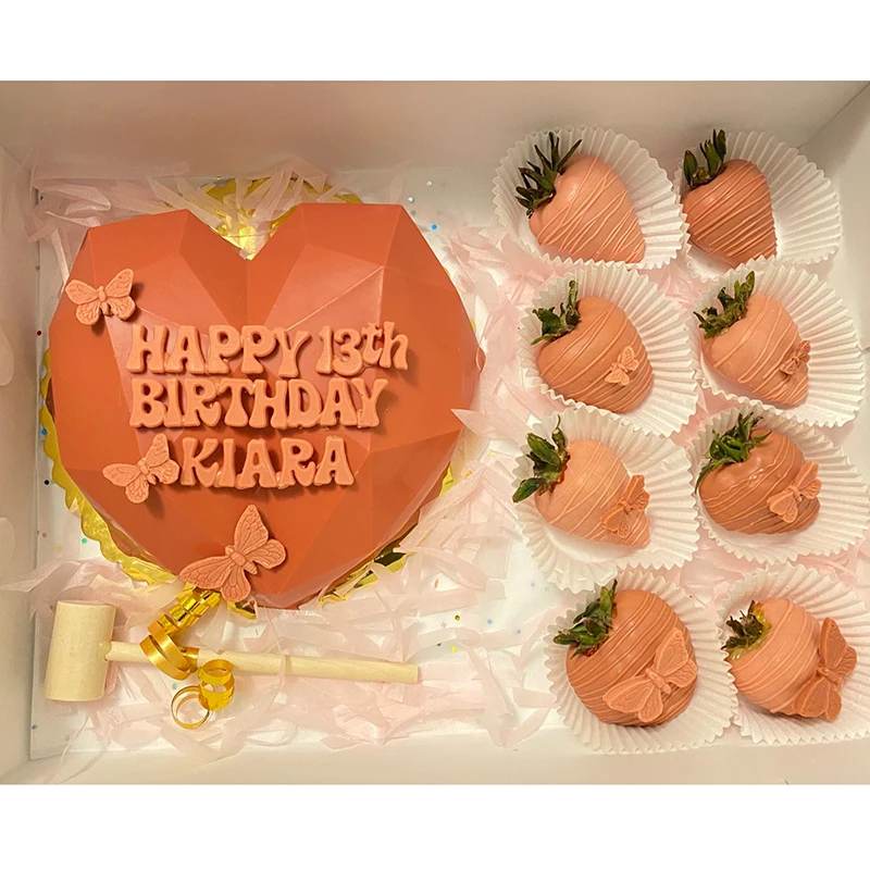Heart Shaped Silicone Cake Mold With Mini Hammer 3D Geometric Cake Mold Silicone Mousse/Chocolate Cakes Mould For Birthday Gift
Heart Shaped Silicone Cake Mold With Mini Hammer 3D Geometric Cake Mold Silicone Mousse/Chocolate Cakes Mould For Birthday Gift