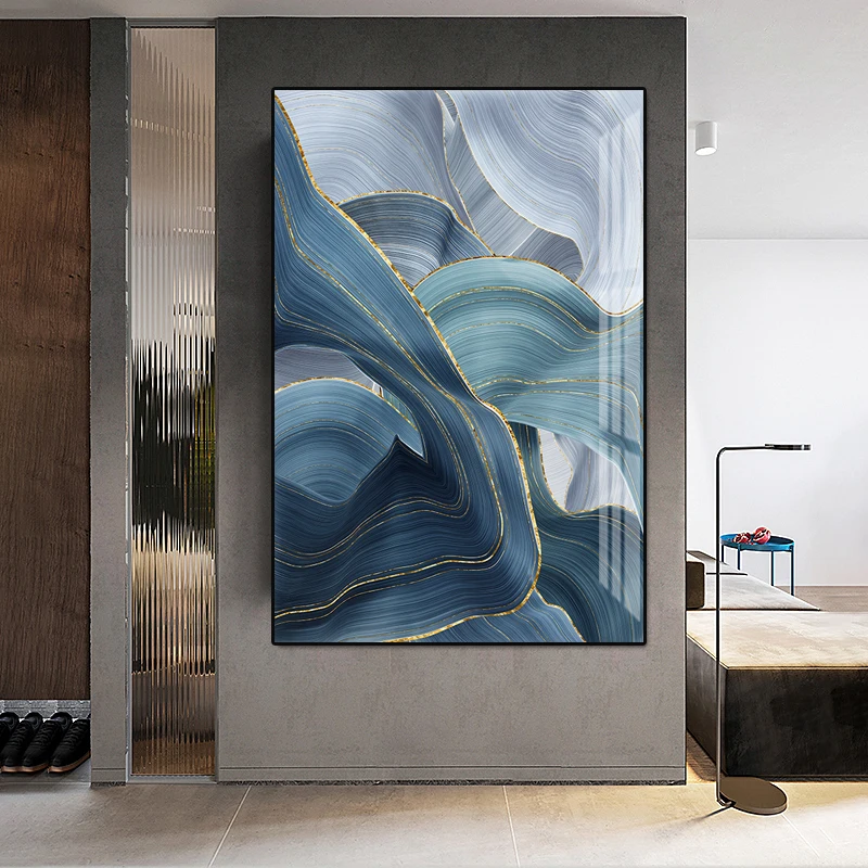 Abstract Art Print Blue Golden Lines Canvas Painting Nordic Home Decor Living Room Wall Art Picture HD Graffiti Oil Painting
Abstract Art Print Blue Golden Lines Canvas Painting Nordic Home Decor Living Room Wall Art Picture HD Graffiti Oil Painting