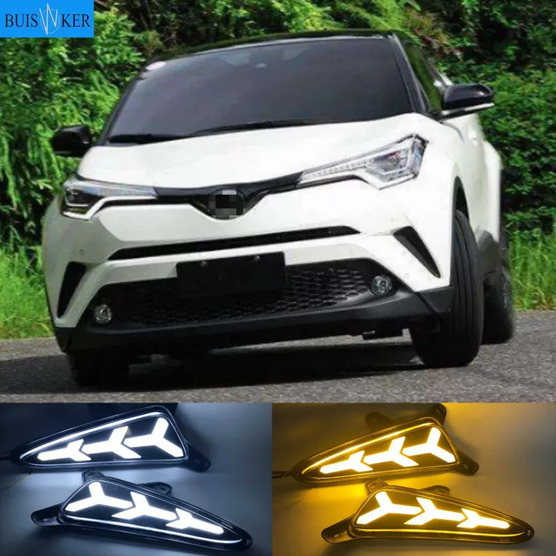 2 шт. светодиодный DRL Дневной светильник для Toyota CHR 2016 2017 2018 2019 Дневной светильник Противотуманные огни с Поворотная сигнальная лампа стайлин...
2 шт. светодиодный DRL Дневной светильник для Toyota CHR 2016 2017 2018 2019 Дневной светильник Противотуманные огни с Поворотная сигнальная лампа стайлин...