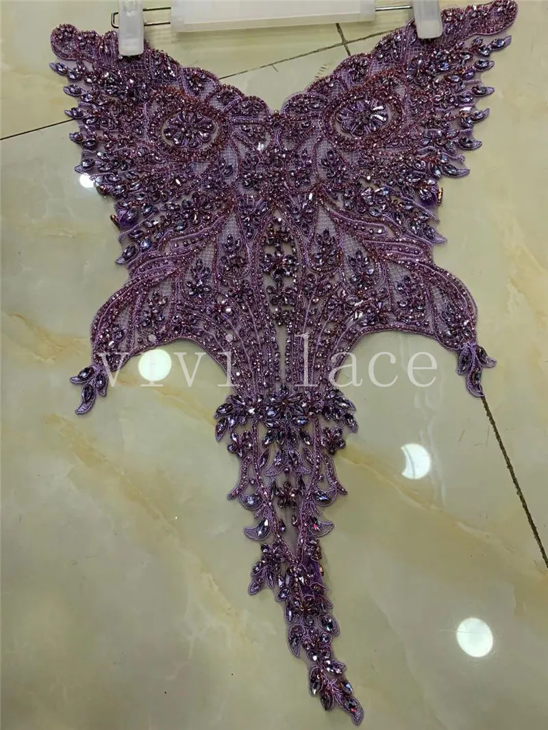 Princess XS03 # Good Quality French Purple Hand Made Embroidery Tulle Stone Beads For Sawing Bridal Dress/ Fashion Designer
Princess XS03 # Good Quality French Purple Hand Made Embroidery Tulle Stone Beads For Sawing Bridal Dress/ Fashion Designer