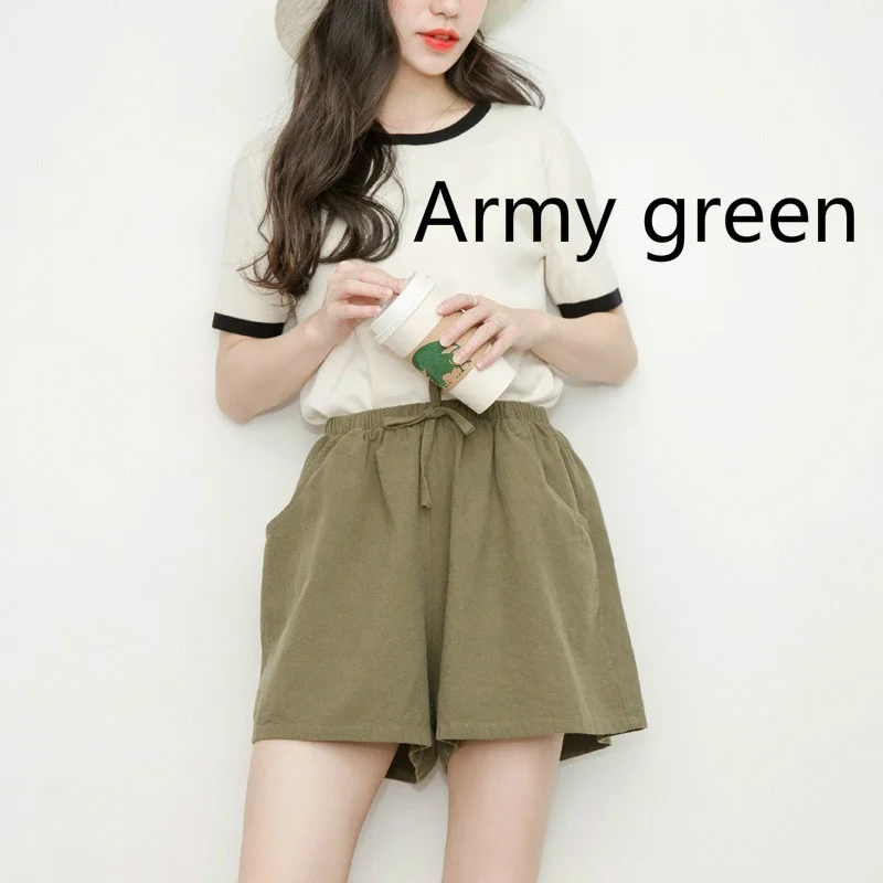 Women Cotton Linen Loose Shorts Summer High Waist Wide Leg Hot Pants Sports Casual Drawstring Khaki Black Navy Blue 912-627
Women Cotton Linen Loose Shorts Summer High Waist Wide Leg Hot Pants Sports Casual Drawstring Khaki Black Navy Blue 912-627