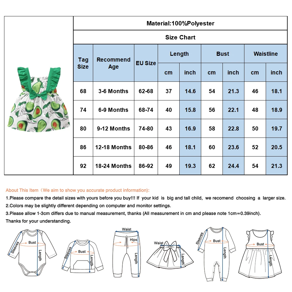 Baby Girl Fruit Print Dress Toddler Girl Summer Sleeveless Fashion Dress Bow Ruffle Princess Party Dress Outfit Baby Clothes D30 
Baby Girl Fruit Print Dress Toddler Girl Summer Sleeveless Fashion Dress Bow Ruffle Princess Party Dress Outfit Baby Clothes D30