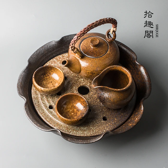 ★SheCu pavilion 】 Japanese coarse ceramic tea set coarse pottery teapot tea set fair mug cup kunfu tea five sea
★SheCu pavilion 】 Japanese coarse ceramic tea set coarse pottery teapot tea set fair mug cup kunfu tea five sea