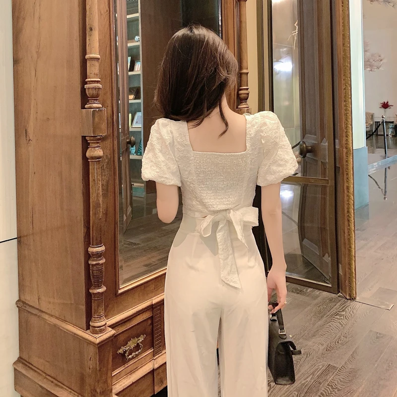 2021 Summer Women's New Off-Shoulder Shirt High Waist Short Puff Sleeve Western Style Top Ladies Fashion Square Collar Blouses
2021 Summer Women's New Off-Shoulder Shirt High Waist Short Puff Sleeve Western Style Top Ladies Fashion Square Collar Blouses