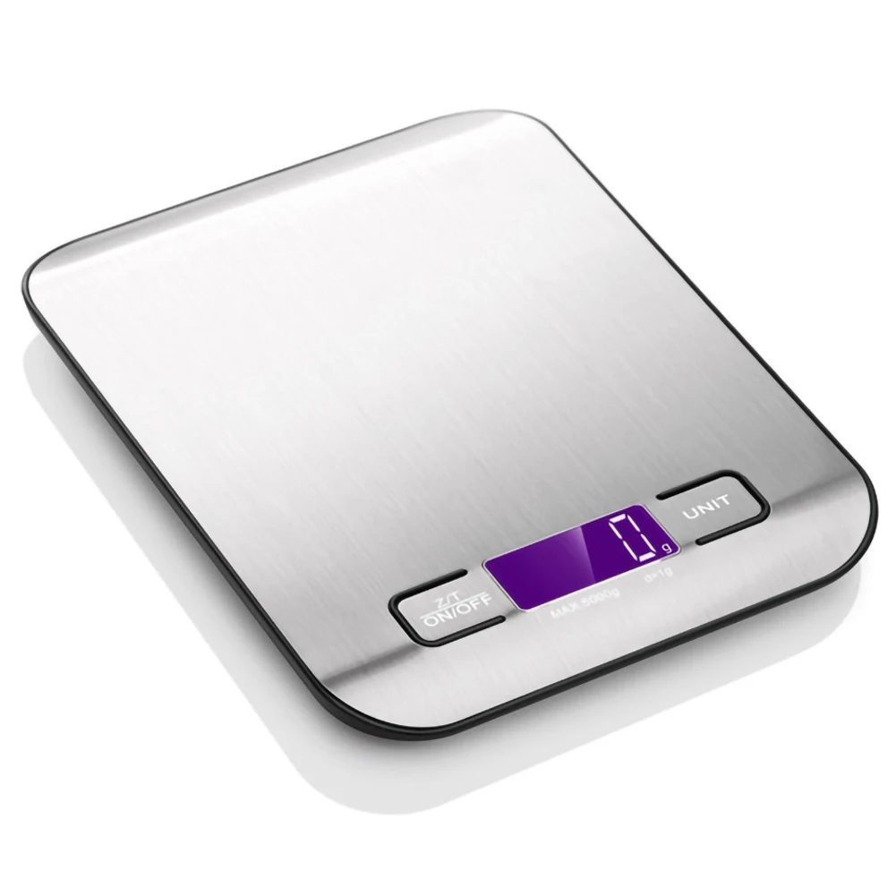 Silver Digital Scales Weights Scale Stainless Steel Electronic Balance Measure Tools LCD Display Kitchen Scale Libra
Silver Digital Scales Weights Scale Stainless Steel Electronic Balance Measure Tools LCD Display Kitchen Scale Libra