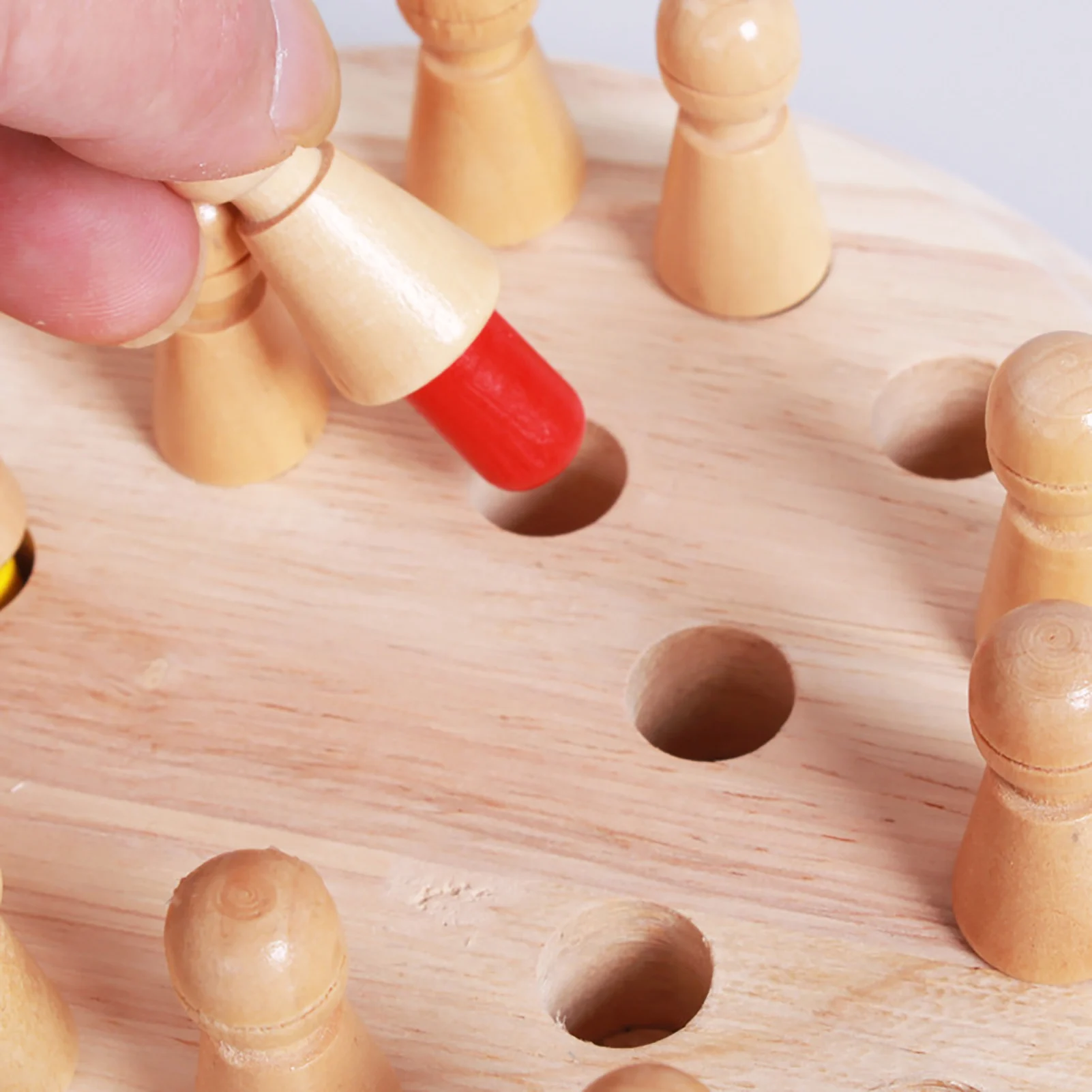 Wooden Memory Match Stick Chess Board Game Puzzle Educational Parent-kids Toy Color Cognitive Ability Learning Toys for Children
Wooden Memory Match Stick Chess Board Game Puzzle Educational Parent-kids Toy Color Cognitive Ability Learning Toys for Children