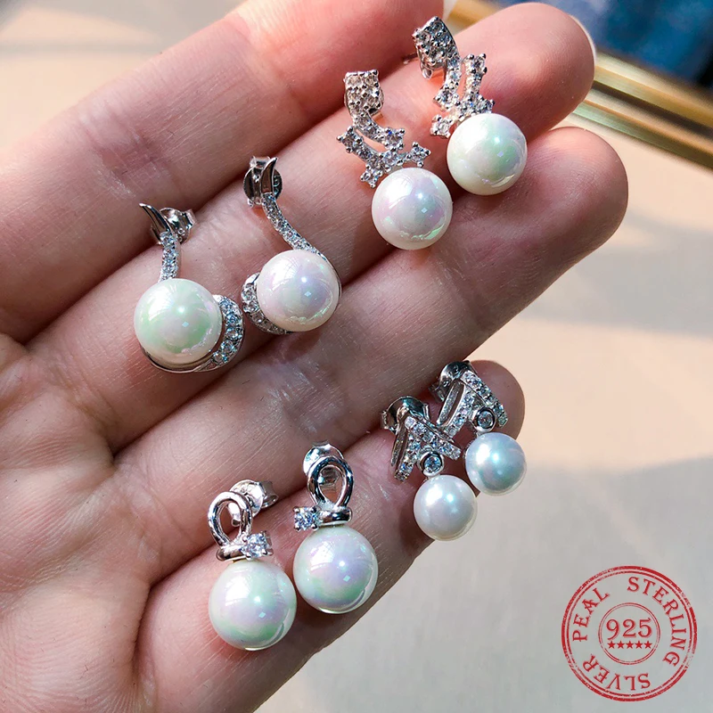 Natural Pearl Earrings Sterling Silver 925 Korean Popular High-quality Jewelry Simple Ladies Christmas Gifts Friends Birthday
Natural Pearl Earrings Sterling Silver 925 Korean Popular High-quality Jewelry Simple Ladies Christmas Gifts Friends Birthday