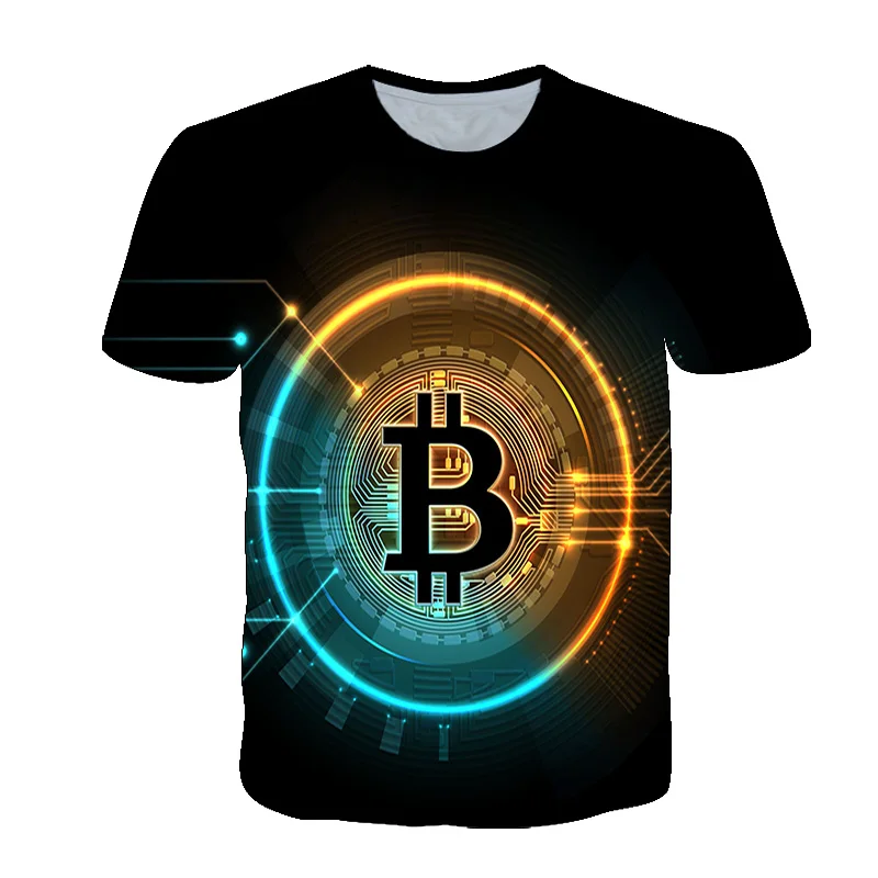 Fashion Children's Clothing T-shirt New Bitcoin Pattern Short-Sleeved Boys And Girls Casual O-Neck T-Shirt Summer Kid's Shirt
Fashion Children's Clothing T-shirt New Bitcoin Pattern Short-Sleeved Boys And Girls Casual O-Neck T-Shirt Summer Kid's Shirt