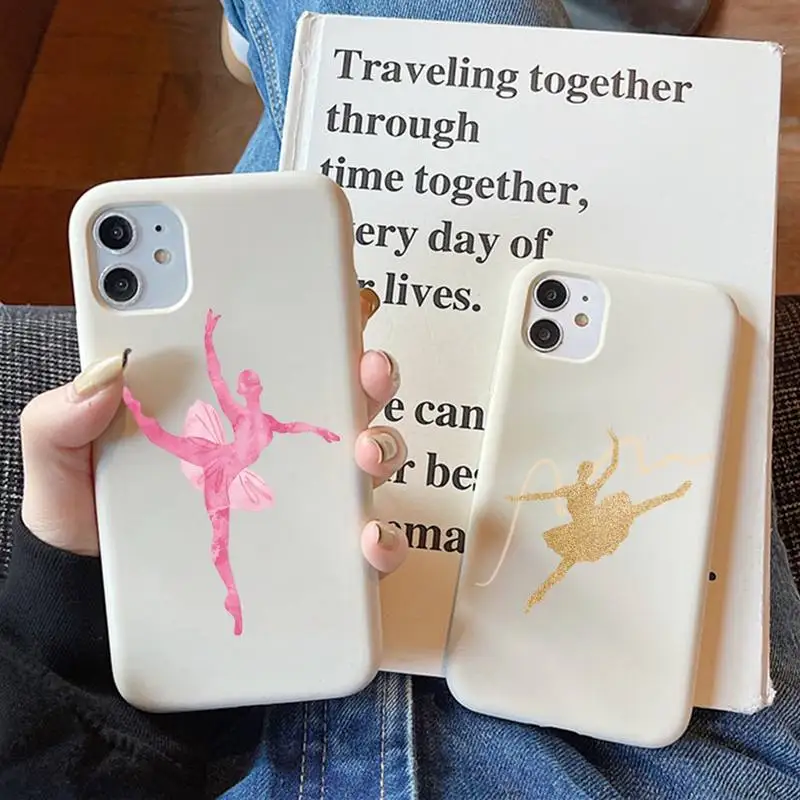 Ballerina Dance Ballet Girl Phone Case Solid Color Soft Cover for iphone 13 11 Pro Max X XS Max XR 7 8 6 6S Plus Fundas
Ballerina Dance Ballet Girl Phone Case Solid Color Soft Cover for iphone 13 11 Pro Max X XS Max XR 7 8 6 6S Plus Fundas