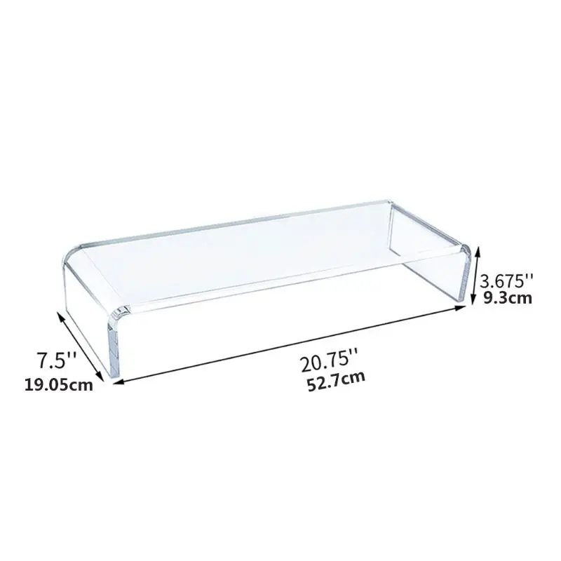 Acrylic Universal Computer Monitor Riser Stand for Home Office Business Desk Gamers Multi Media Platform
Acrylic Universal Computer Monitor Riser Stand for Home Office Business Desk Gamers Multi Media Platform
