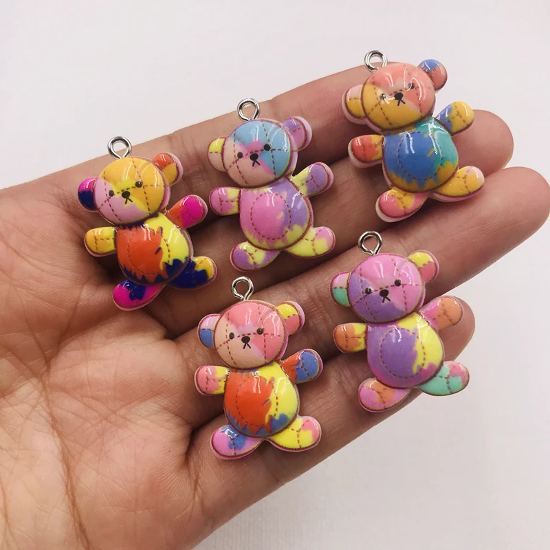 New Arrival Colorful Bear Cute Resin Charms Pendant for Earring, Fashion Keychain Jewelry Accessory DIY
New Arrival Colorful Bear Cute Resin Charms Pendant for Earring, Fashion Keychain Jewelry Accessory DIY