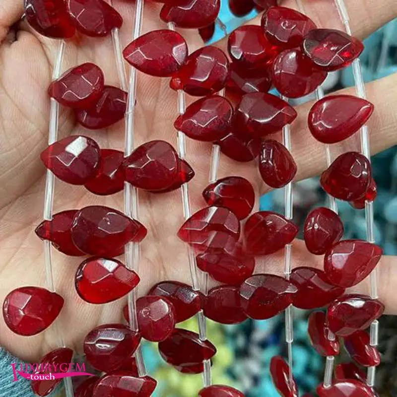 Red Glass Stone Spacer Loose Bead High Quality 10x14mm Faceted Drop Shape DIY Gem Jewelry Making Accessories a4332
Red Glass Stone Spacer Loose Bead High Quality 10x14mm Faceted Drop Shape DIY Gem Jewelry Making Accessories a4332