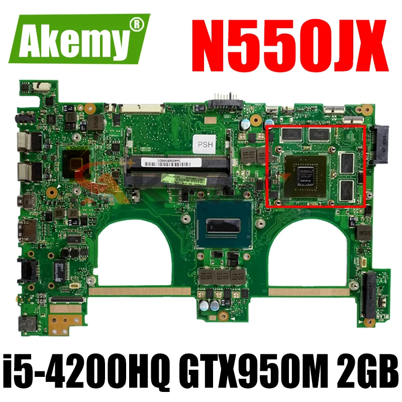 N550JX i5-4200 HQ CPU GTX950M 2GB Mainboard REV 2.1 For ASUS Q550JV N550J N550JV N550JK N550JX Laptop motherboard 100% Tested
N550JX i5-4200 HQ CPU GTX950M 2GB Mainboard REV 2.1 For ASUS Q550JV N550J N550JV N550JK N550JX Laptop motherboard 100% Tested