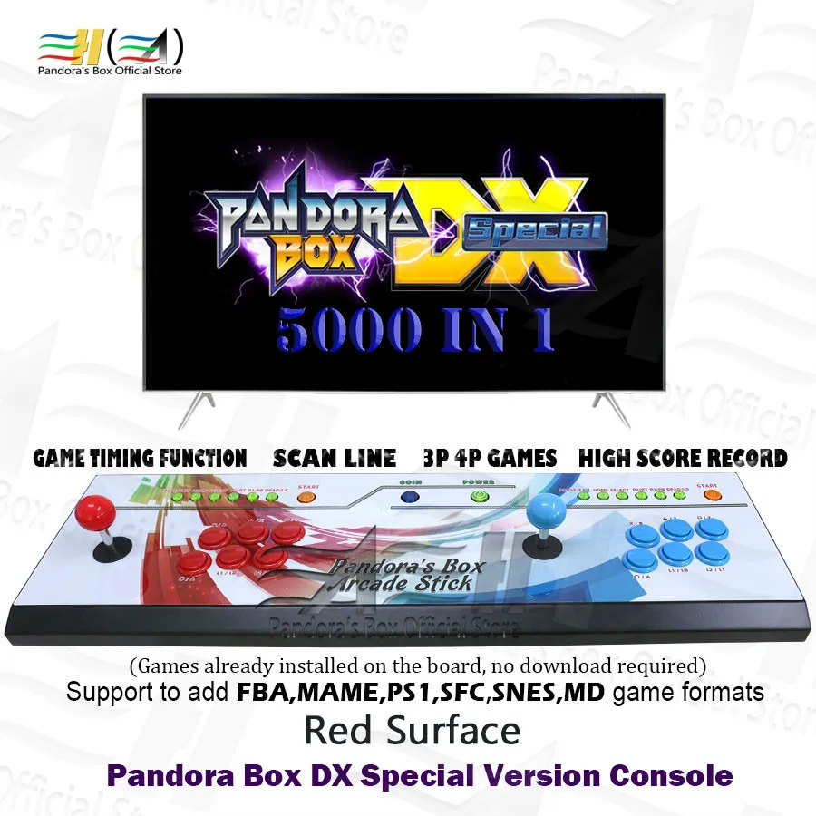 Pandora Box DX Special Version 5000 in 1 arcade game console Can save game can 3P 4P 3D tekken Mortal Kombat Killer instinct
Pandora Box DX Special Version 5000 in 1 arcade game console Can save game can 3P 4P 3D tekken Mortal Kombat Killer instinct