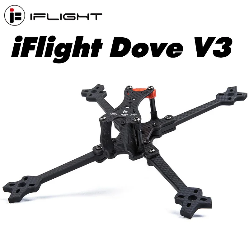 IFlight Dove V3 5 дюймов 218 мм FPV Гоночная рама с рукояткой совместимый мотором Xing 2207 2306/5 1