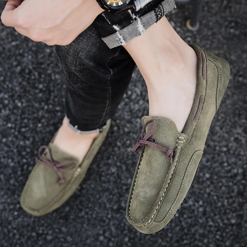 2022 New Suede Loafers Retro Men's Casual Shoes Breathable Slip on Men Leisure Driving Shoe Fashion Loafers Formal Flats 
2022 New Suede Loafers Retro Men's Casual Shoes Breathable Slip on Men Leisure Driving Shoe Fashion Loafers Formal Flats