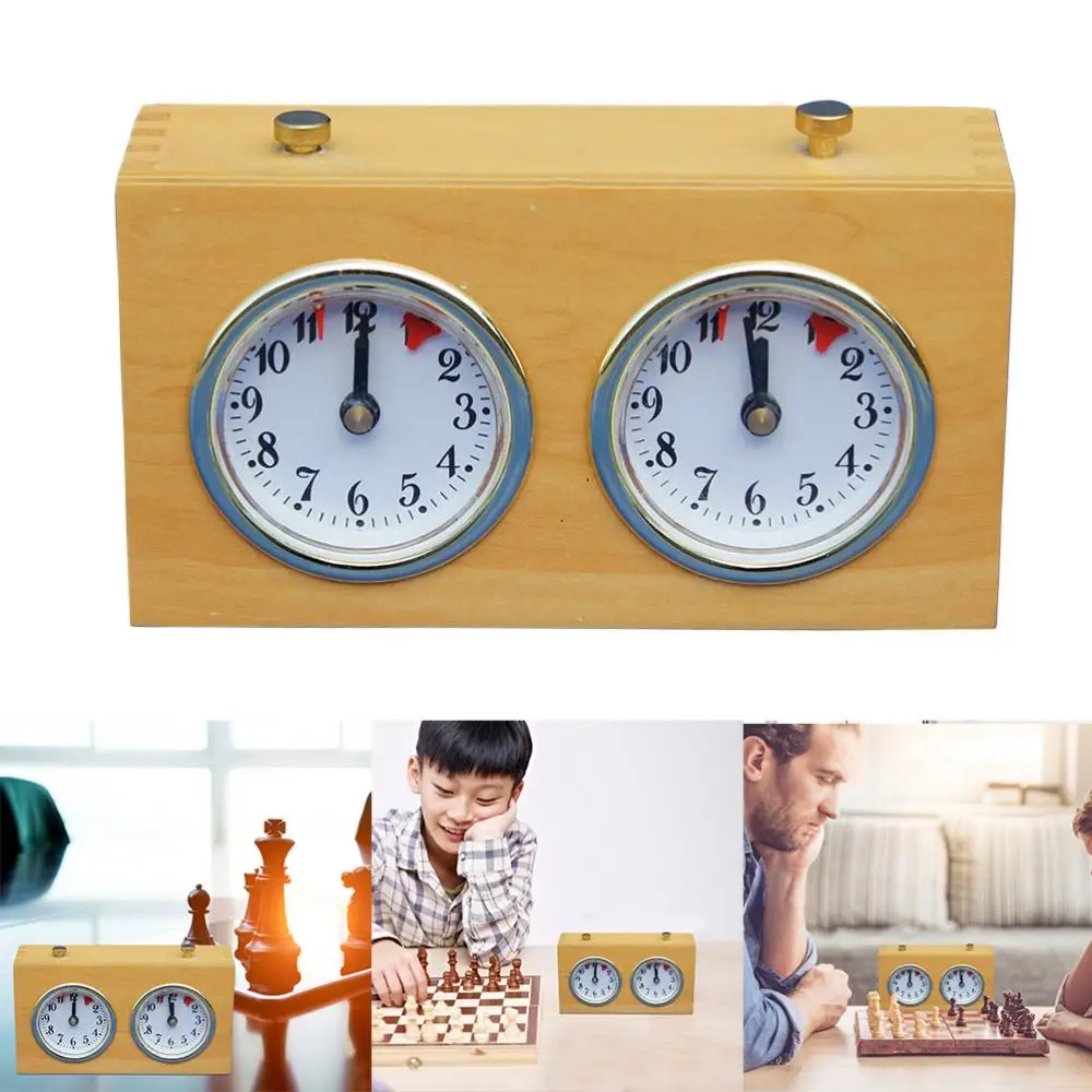 Wooden Competition Game Chess Clock Timer Gift Count Up Down Timer Wind-Up Mechanical Accessories for Board Games
Wooden Competition Game Chess Clock Timer Gift Count Up Down Timer Wind-Up Mechanical Accessories for Board Games
