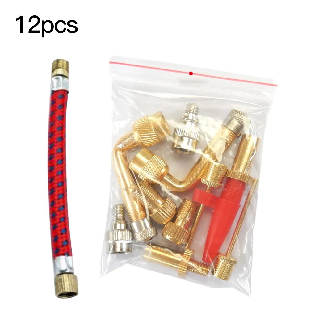 12pcs Football Brass Valve Converter Kit Basketball Air Bump Ball Pressure Inflation Tool with rubber sealing Random
12pcs Football Brass Valve Converter Kit Basketball Air Bump Ball Pressure Inflation Tool with rubber sealing Random