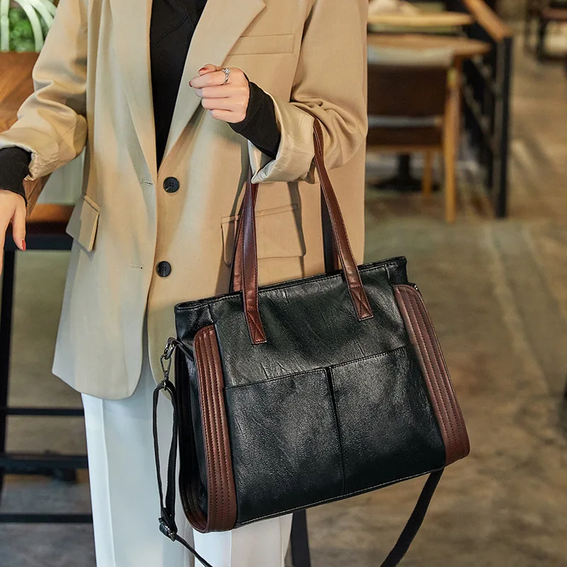 FUNMARDI Retro Classic Tote Bag Sheep Leather Shoulder Bag Large Capacity Messenger Bag Women Fashion Design Handbag WLHB2639
FUNMARDI Retro Classic Tote Bag Sheep Leather Shoulder Bag Large Capacity Messenger Bag Women Fashion Design Handbag WLHB2639