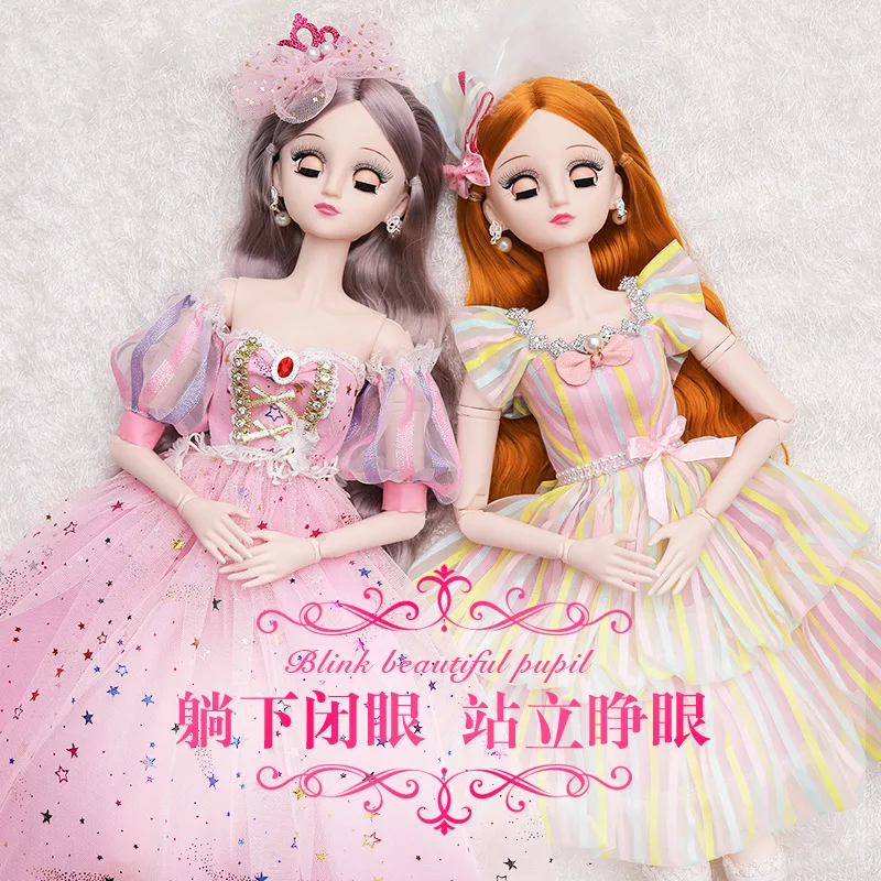 Игрушки для девочек 60 см кукла принцессы набор 1/3 Bjd зимняя с одеждой костюм не