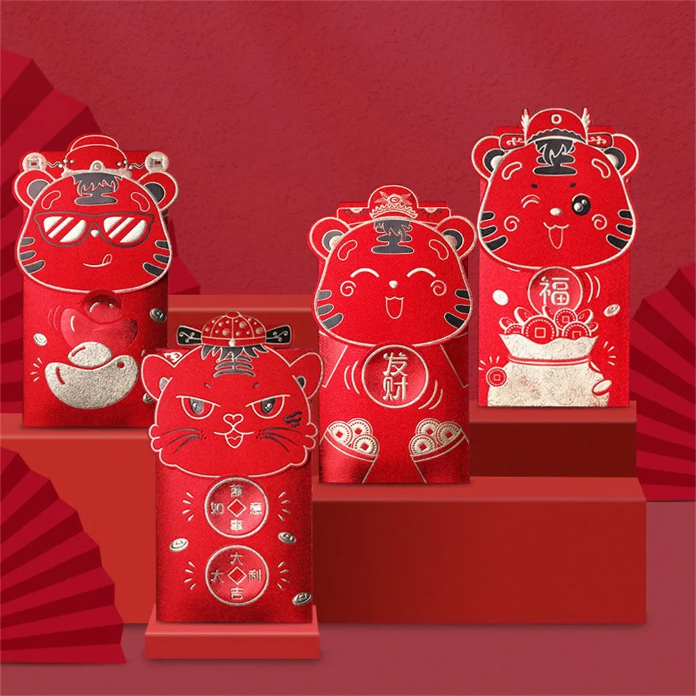 4pcs Tiger Year Red Envelope 2022 Chinese Lucky Red Envelope New Year Red Packetenvelope Festival's Gift In Red Envelopes Gifts
4pcs Tiger Year Red Envelope 2022 Chinese Lucky Red Envelope New Year Red Packetenvelope Festival's Gift In Red Envelopes Gifts