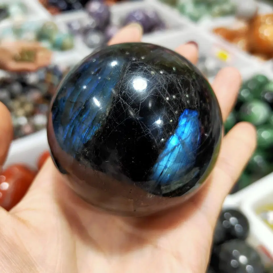 Natural labradorite Crystal polished Sphere Ball Healing crystal high quality
Natural labradorite Crystal polished Sphere Ball Healing crystal high quality