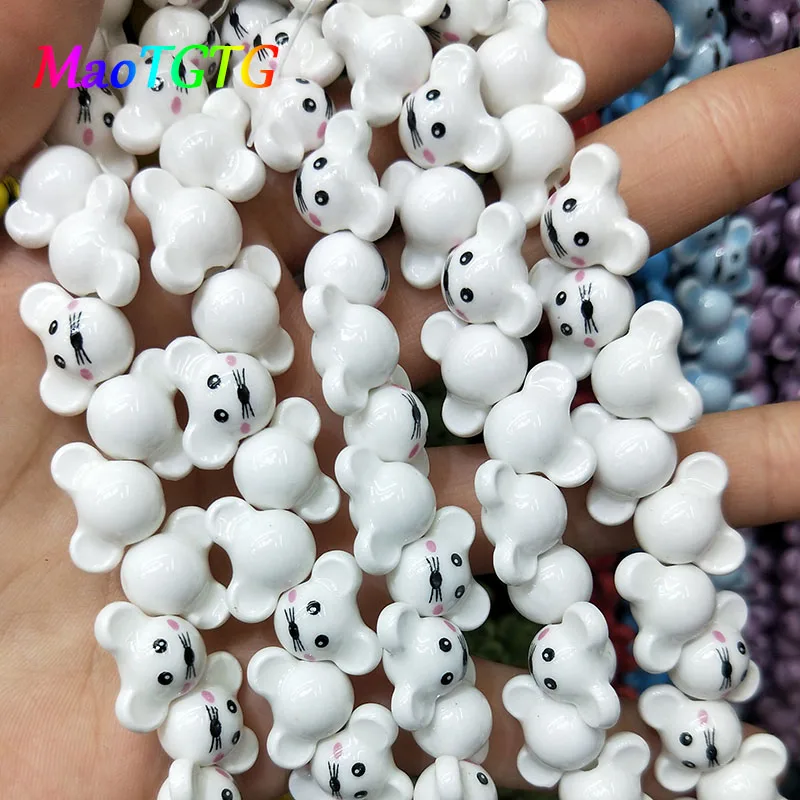 20pcs Little Mouse Shape Ceramic Beads For Jewelry Making Bracelet Necklace 10x12x15mm Loose Spacer Ceramic Beads Accessories
20pcs Little Mouse Shape Ceramic Beads For Jewelry Making Bracelet Necklace 10x12x15mm Loose Spacer Ceramic Beads Accessories