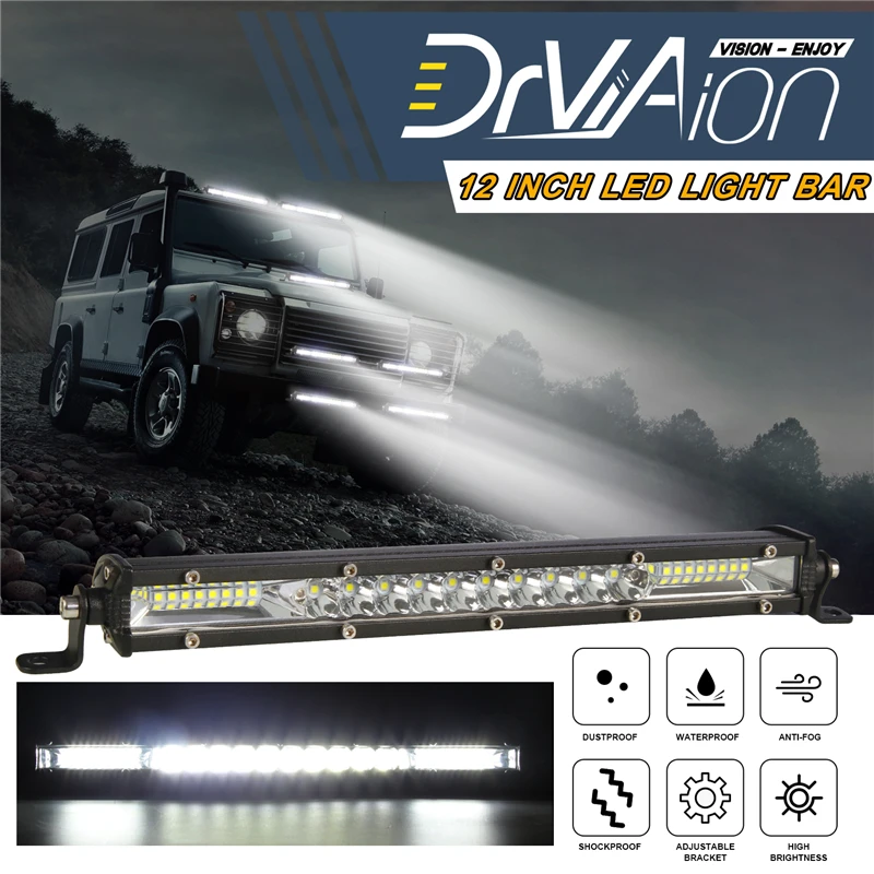 12 Inch 450W Offroad LED Work Light Bar Combo Spot Flood Single Row Ultra Slim for Jeep Trucks Tractor Off Road SUV Boat ATV
12 Inch 450W Offroad LED Work Light Bar Combo Spot Flood Single Row Ultra Slim for Jeep Trucks Tractor Off Road SUV Boat ATV