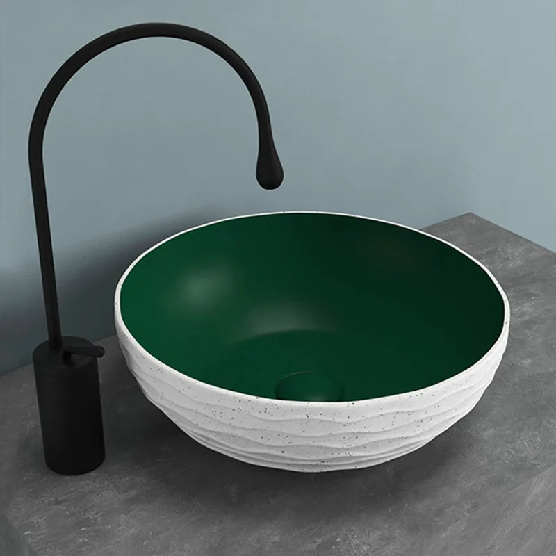 Bathroom Sinks White Handmade Ceramic Vessel Sink Washing Basin Bowl Modern Above Counter Round Sink For Bathroom
Bathroom Sinks White Handmade Ceramic Vessel Sink Washing Basin Bowl Modern Above Counter Round Sink For Bathroom