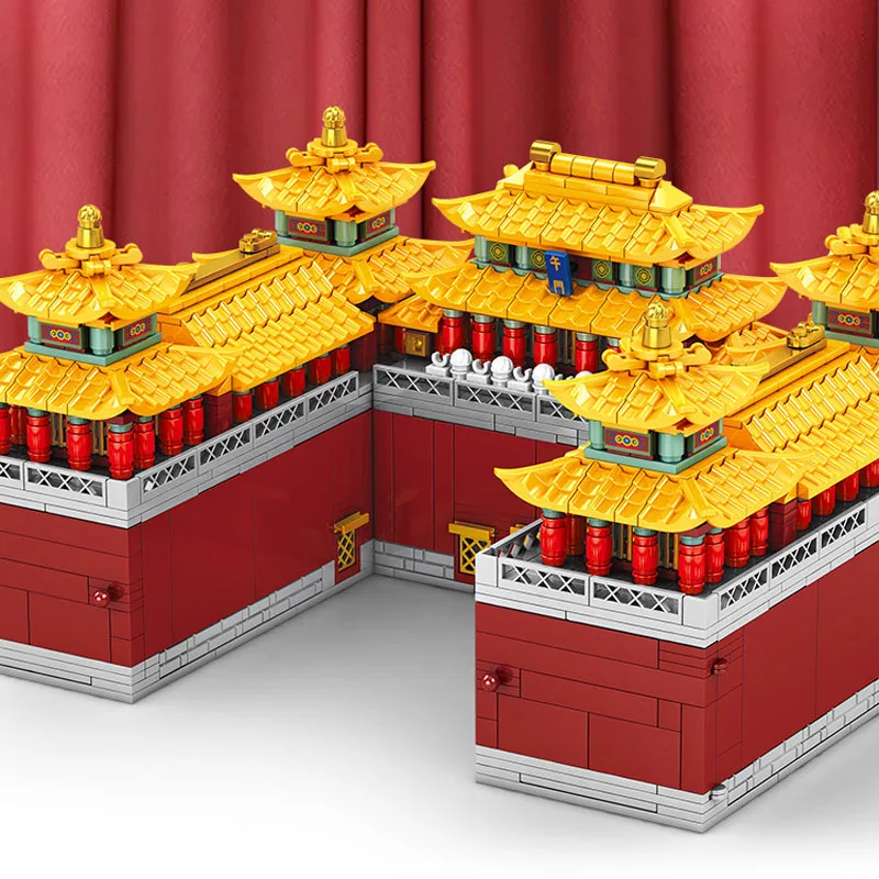 Sembo MOC Street View Chinese Palace Architecture Meridian Gate Castle Large Mode Building Blocks Toys For Boys Birthday Gift
Sembo MOC Street View Chinese Palace Architecture Meridian Gate Castle Large Mode Building Blocks Toys For Boys Birthday Gift