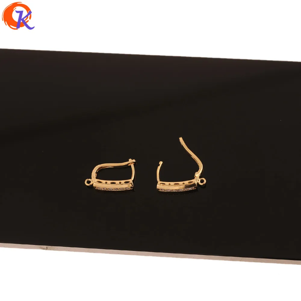 Cordial Design 20Pcs 4*19MM Jewelry Accessories/Hand Made/CZ Earrings Hooks/Genuine Gold Plating/DIY Making/Earrings Findings
Cordial Design 20Pcs 4*19MM Jewelry Accessories/Hand Made/CZ Earrings Hooks/Genuine Gold Plating/DIY Making/Earrings Findings